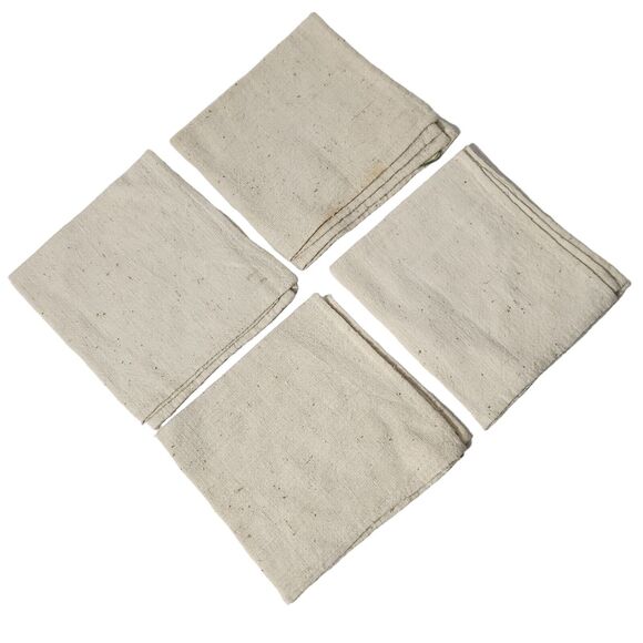 VTG 1970 EMBROIDERED NAPKIN SET 4 HANKIE BRIDAL LINEN COLORFUL EUC PINK BLUE - Picture 3 of 4